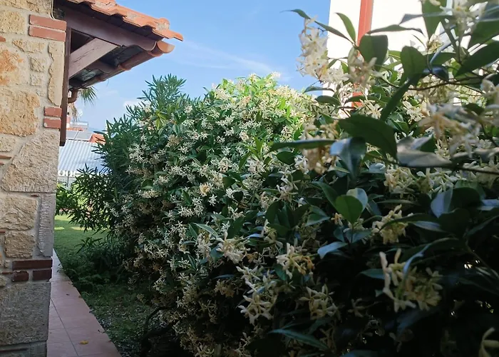Naturstein-mediterranhaus Mit Gartenblick * Flogita
